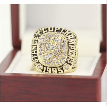 1995 New Jersey Devils Stanley Cup Championship ring Size 11 Back Solid