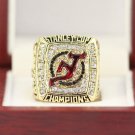 2003 New Jersey Devils Stanley Cup Championship ring Size 11 Back Solid