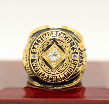 1958 Baltimore Colts NFL Championship ring Size 11 Back Solid