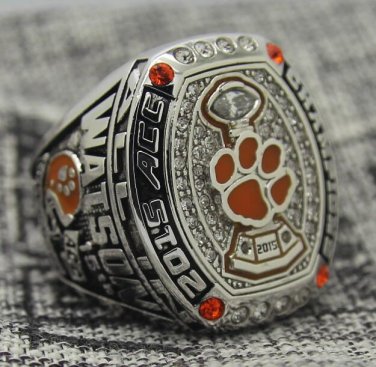 Custom Name for 2015 Clemson Tigers ACC Orange Bowl Championship ring Size 8 9 10 11 12 13 14