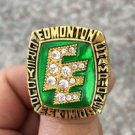 1987 Edmonton Eskimos Grey Cup Championship ring Size 11 US Back Solid