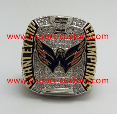 2018 Washington Capitals Stanley Cup Championship ring size 8 9 10 11 12 13 14 US Back Solid