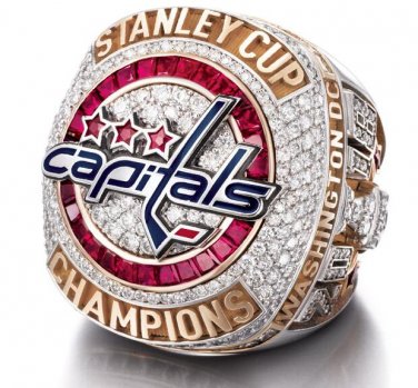 Official Style 2018 Washington Capitals Stanley Cup Championship ring Size 13