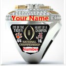 Custom Name & Number 2018 2019 Clemson Tigers Final NCAA National Championship ring
