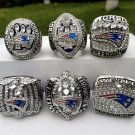 A Set 2001 2003 2004 2014 2016 2018 New England Patriots Super Bowl Championship rings Size 8-14