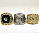 A set 1970 1972 2011 Boston Bruins Stanley Cup Championship rings Size 11 Back Solid