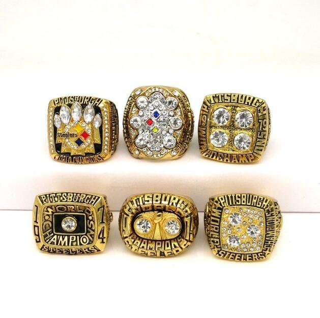 A set 1974 1975 1978 1979 2005 2008 Pittsburgh Steelers Super Bowl ...