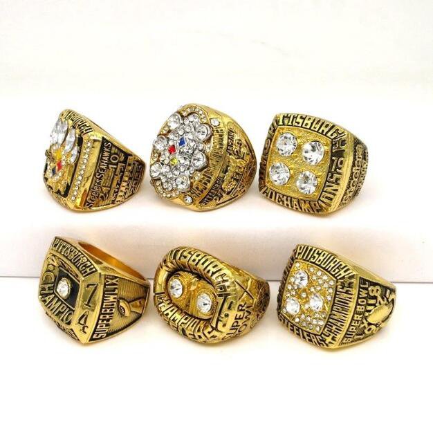 A set 1974 1975 1978 1979 2005 2008 Pittsburgh Steelers Super Bowl ...