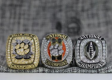 A Set 3Pcs 2018 2019 Clemson Tigers NCAA National Championship rings size 11