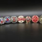 9Pcs Boston Red Sox World Series Championship rings size 11