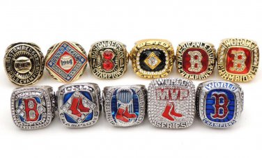 11Pcs Boston Red Sox World Series Championship rings size 11