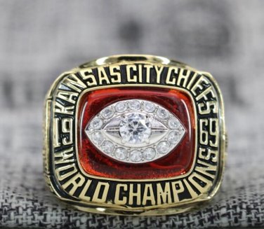 Size 8 Kansas City Chiefs 1969 IV Super bowl championship ring