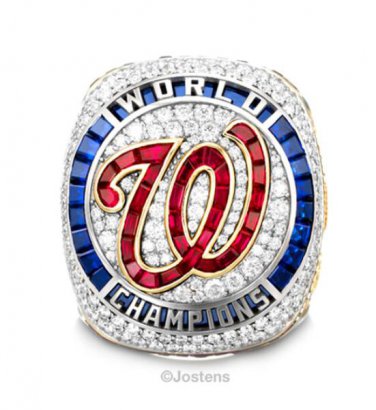Size 9 Washington Nationals 2019 World Series Championship ring Official Style
