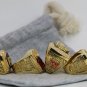 6Pcs Chicago Bulls Jordan Basketball Championship rings Size 11