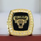 Size 10 Chicago Bulls 1991 Jordan Basketball Championship Copper ring with Wooden Box