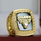 Size 12 Chicago Bulls 1991 Jordan Basketball Championship Copper ring with Wooden Box