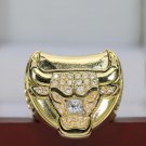 Size 10 Chicago Bulls 1997 Jordan Basketball Championship Copper ring with Wooden Box