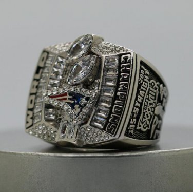 Size 13 New England Patriots 2003 Super Bowl Championship ring Tom Brady