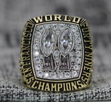 Size 14 San Francisco 49ers 1984 Super Bowl Championship ring