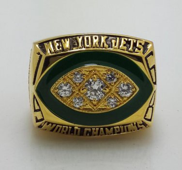 Size 11 New York Jets 1968 Super Bowl Championship ring