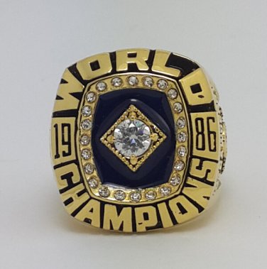Size 8 New York Mets 1986 World Series Championship ring