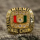 Size 9 Miami Hurricanes 1991 National Championship ring
