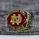 Size 10 Notre Dame Fighting Irish 1990 Orange Bowl Championship ring