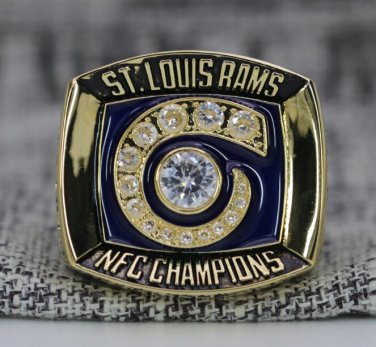 Size 11 St. Louis Rams 2001 NFC Championship ring