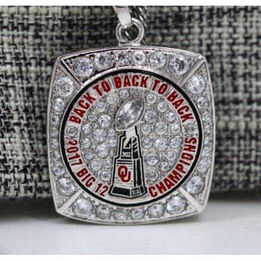 2017 Oklahoma Sooners NCAA Big 12 Championship Pendant