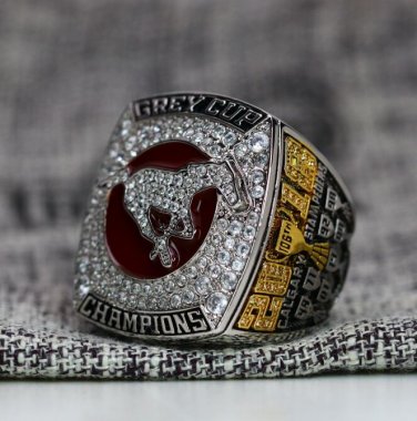 Size 10 Calgary Stampeders 106th 2018 CFL Grey Cup Championship ring