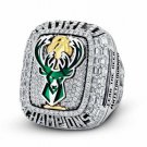 Official Style 2021 Milwaukee Bucks National Basketball World Championship Ring Size 7-15