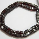Garnet Square Heishi Cut Beads 16 inch strand 4.5 - 5 mm approx