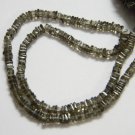 Smoky Quartz Square Heishi Cut Beads 16 inch strand 3.5- 4 mm approx