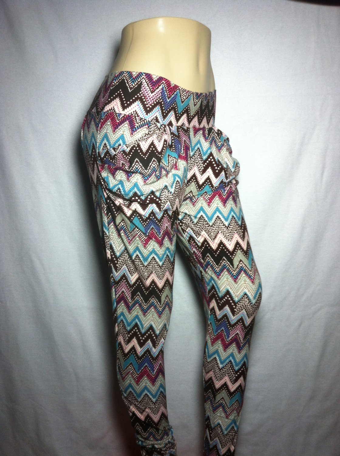 Tribal Chevron Print Jogger Leggings - by Cali West Boutique