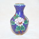 PRETTY VINTAGE CLOISONNE 2 1/2” MINI VASE