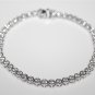 3MM STERLING SILVER BEZEL SET ROUND CUT CZ TENNIS BRACELET