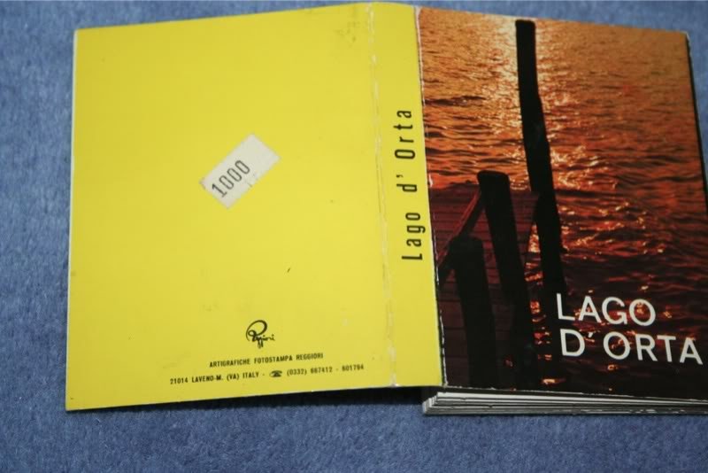VINTAGE 1980'S CONCERTINA FOLDER PHOTOS OF LAGO DI ORTA