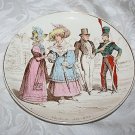 CREIL ET MONTEREAU LA MODE DEPUIS CENT ANS - CHARLES X 1824 -1830 PLATE/ASSIETTE