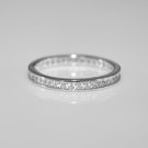 2mm Sterling Silver Round Cut CZ Full Eternity Ring