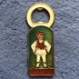 VINTAGE BRASS ENAMELED GREEK BOTTLE OPENER