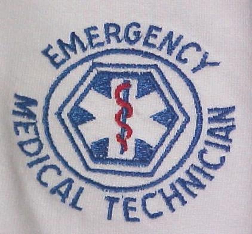 EMT Emergency Medical Technician EMS Volunteer White T Shirt Star ...