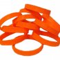 Kidney Cancer Lot of 50 Orange Awareness Bracelets Silicone Cause Wristbands New
