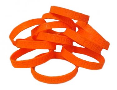 Ms Multiple Sclerosis Lot Of 12 Orange Awareness Bracelets Ms Multiple Sclerosis Lot Of 12 Orange Awareness Bracelets