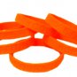 Feed the Nation Lot of 6 Orange Awareness Bracelets Silicone Wristbands New