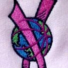Breast Cancer Upside Down World Basketball Sweatshirt Hoodie 2X Unisex New