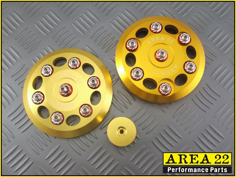 Area 22 2014 2015 Honda MSX125 Grom CNC Aluminum Engine Cover Dress Up Set Gold