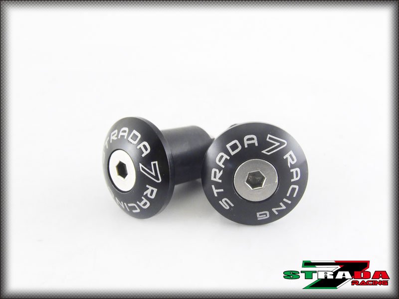 Ducati STREETFIGHTER 848 S 848 EVO Strada 7 Racing CNC Black Handle Bar Ends