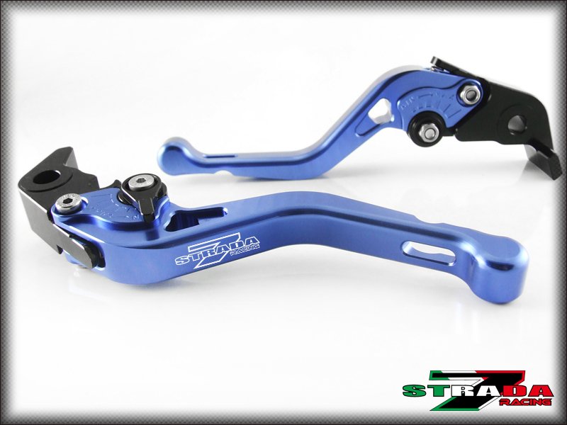 Strada 7 CNC Shorty Adjustable Levers Ducati ST4S 2003 Blue