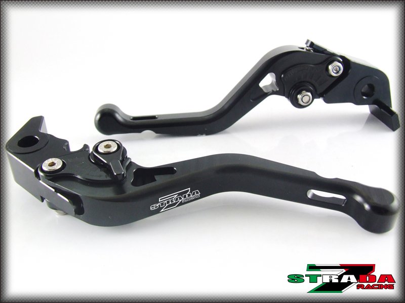 Strada 7 CNC Shorty Adjustable Levers Ducati HYPERMOTARD 821 SP 2013- 2014 Black