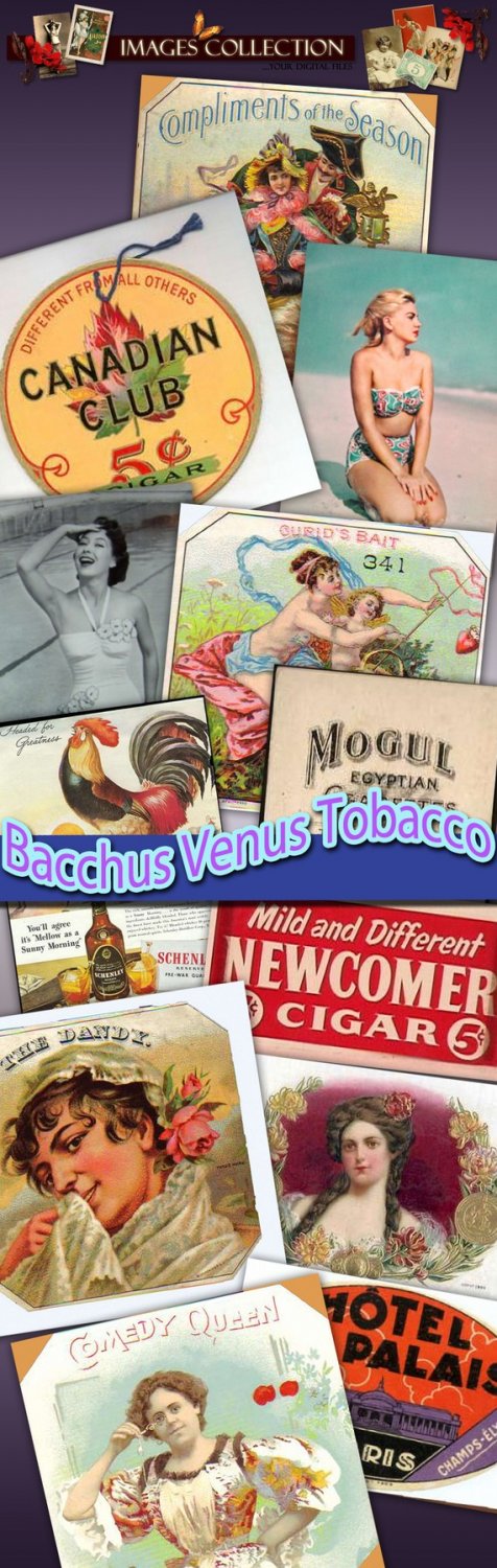 Digital images vintage print
